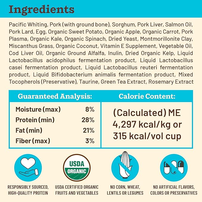 Primal Kibble in The Raw, Freeze Dried Dog Food, Fish & Pork, Scoop & Serve, Made with Raw Protein, Whole Ingredient Nutrition, Crafted in The USA, Dry Dog Food 5.4 lb Bag