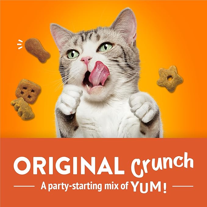Friskies Purina Cat Treats,Party Mix Original Crunch - 20 oz. Pouch,(Pack of 2)