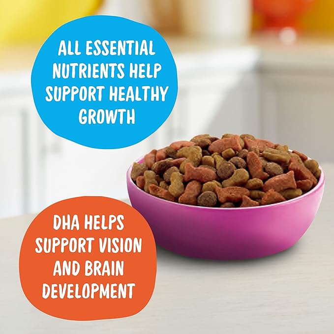 Meow Mix Kitten Li'L Nibbles Dry Cat Food,3.15 Pound Bag,(Pack of 8)