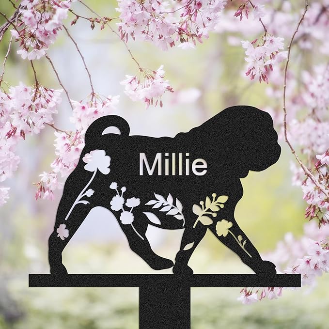 Personalized Dog Memorial Stake, Dog Grave Marker, in Memorial of Dog, Dog Loss Gift, Dog Name Sign Pet Sympathy Gift