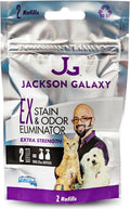 Jackson Galaxy: EX Stain & Odor Eliminator - Pet Urine Remover - 2pk Refill Tablets - 50% More Mojo - Eliminates Pet Stains & Odors Quickly - Works On Multiple Surfaces - Non-Toxic Formula