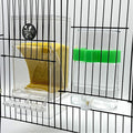 Automatic No Mess Bird Feeder Water Dispenser Set, Acrylic Transparent Parakeet Cage Accessories Bird Feeder and Waterers in Cage for Small and Medium Cockatiels, Finches, Lovebirds