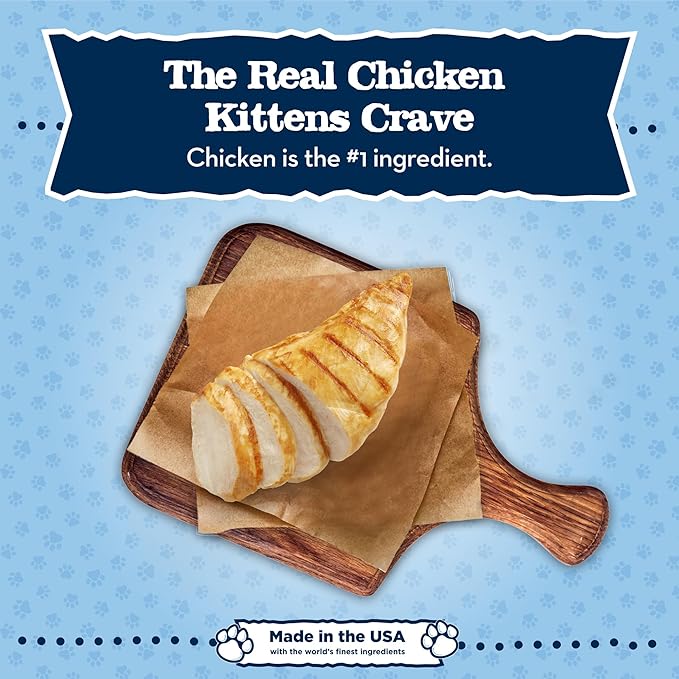 Blue Buffalo Baby Blue Natural Dry Food for Kittens, Healthy Growth Formula with DHA, Chicken and Brown Rice Recipe, 5-lb Bag