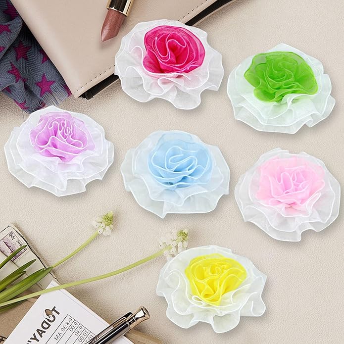 6Pcs Dog Collar Accessories, Floral Charms Decorations for Cats and Dogs