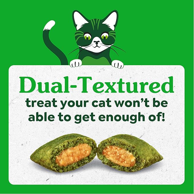 Greenies Feline Smartbites Healthy Kitten Treats for Indoor Kittens, Crunchy and Soft Natural Cat Treats, Chicken Flavor, 16 oz. Tub