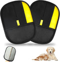 Pet Hair Removal Glove,2 Pcs Newly Upgraded Pet Hair Remover Gloves for Cats & Dogs,9.45″ x 7.1″ Large Electrostatic Pet Hair Gloves,Reusable Pet Hair Remover Tool For Couch Clothes Carpet Car Seat