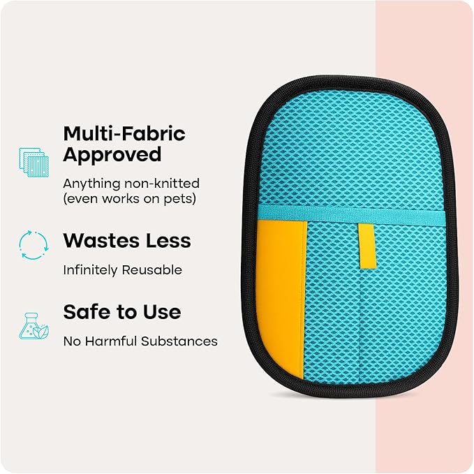 Uproot Clean Pet Hair Removal Glove for Cats & Dogs: Infinitely-Reusable Electrostatic Pet Hair Remover Glove for Any Fabric - Cleans Furniture, Clothes, Car Upholstery, & More