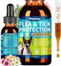 Flea Defense + Probiotic Support Drops, Natural Flea and Tick Prevention for Dogs and Cats, Cat & Dog Flea Treatment & Probiotics Drop, Dual-Function Flea Prevention Drops, Chicken Flavor