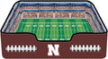 NCAA Nebraska Cornhuskers Stadium Dog Bed, Pet Pillow Bed for Dogs, Sporty Football Dog Bed and Lounge Cushion