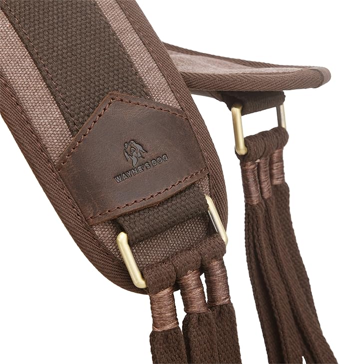 WAYNE'S DOG Canvas Duck Game Carrier - 12 Drops, Slip Noose - Bird Tote, Waterfowl & Goose Hanger, Duck Carrier Lanyard (Coffee)