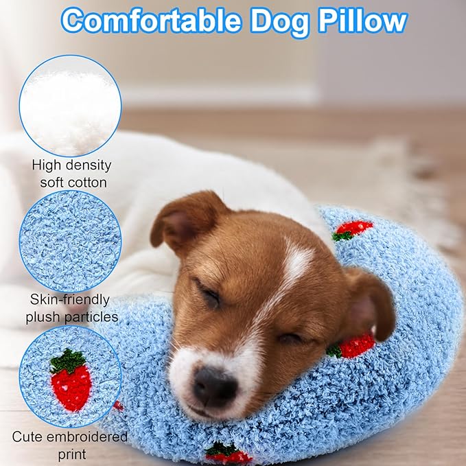 Mity Rain Calming Pillow - Large 14.2" x 9.4", Anxiety Relief for Dogs, Ultra Soft High Density Neck Pillow for Joint Relief Sleeping Improve