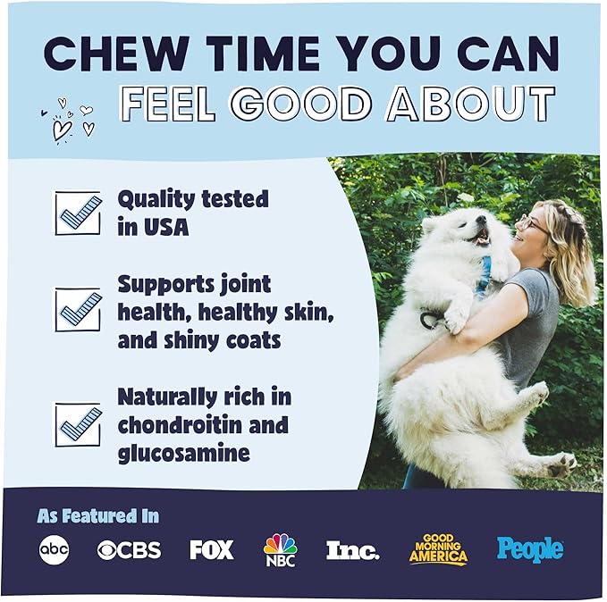 Pawstruck 2-in-1 Collagen Wrapped Jerky Natural Treats for Dogs - 5 Medium Braids - Limited Ingredient Grain Free for Small, Medium, and Large Dogs