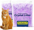 PetSafe ScoopFree Premium Crystal Cat Litter - Outperforms Clay Litter - Refill Packs - Reusable Tray Compatible - Lavender Scent - 4.3 lb Bags - 2 Pack