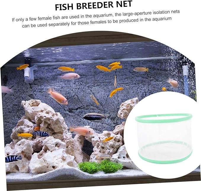 2pcs Breathable Fish Breeding Tank Transparent Mesh Isolation Box for Aquarium Safe Fish Incubator for Fry Convenient to Clean and Use