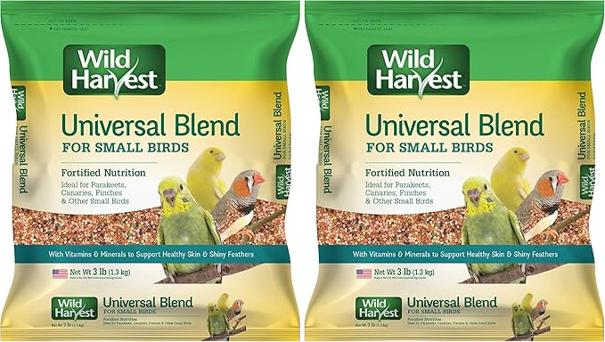 Wild Harvest Bird Seed Collection: Daily Blends and Advanced Nutrition for Parakeet, Canaries, Finches, Cockatiel, Parrots and More. (Pack of 2)