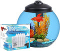 3-Gallon L26 Fish Tank Kit and Small 6-Pack Filter Cartridges
