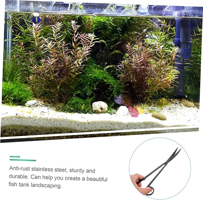 Happyyami 3pcs Set Fish Tank Cleaning Tool Aquarium Tools Kits Aquatic Plants Aquascaping Tools Aquarium Spatula Tool Water Plants Kit Water Plants Kit