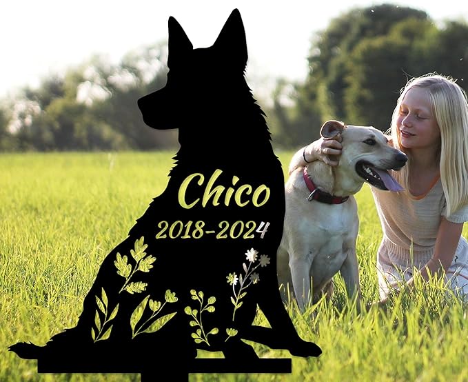 Personalized Dog Memorial Stake, Dog Grave Marker, in Memorial of Dog, Dog Loss Gift, Dog Name Sign Pet Sympathy Gift