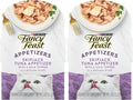 Fancy Feast Purina Appetizers Lickable Grain Free Wet Cat Food Topper Skipjack Tuna Appetizer with Sole - 1.1 oz. Trays,(Pack of 20)
