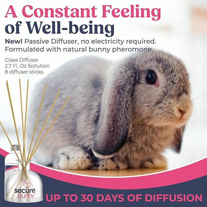 SIGNS SecureBunny Pheromone Home Stick Diffuser 30-Day Starter Kit, Passive Diffuser Naturally Supports Calm and Well-Being Helping Relieve Any Feeling of Anxiety or Stress