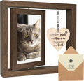 SHOW-YA Cat Memorial Gifts for Loss of Cat - Loss of Cat Sympathy Gift, Pet Loss of Cat, Rotating Cat Remembrance Gifts Picture Frame 4x6 Photo