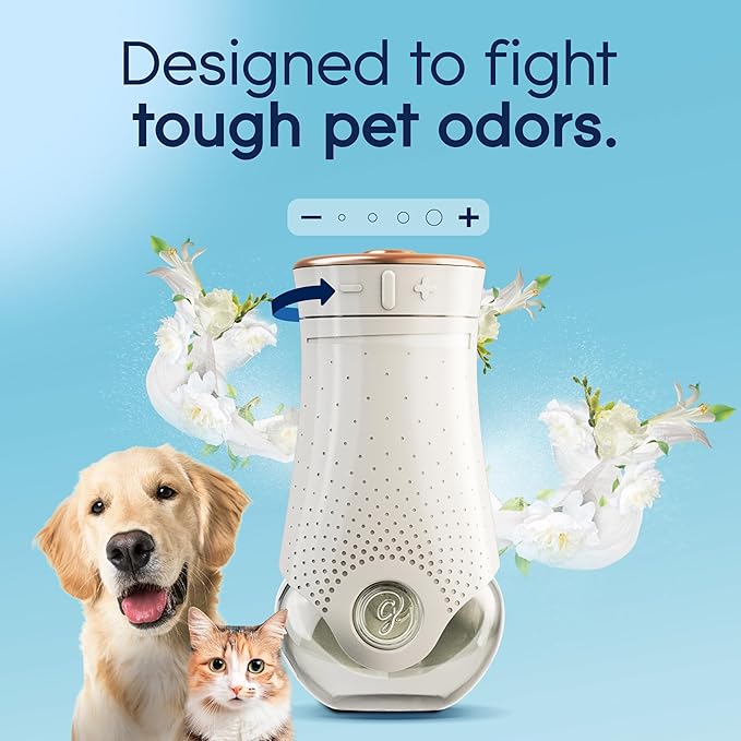 Glade PlugIns Refills Air Freshener, Pet Fresh Scent, Scented and Essential Oils for Home and Bathroom, 0.67 Fl Oz, 5 Count