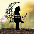 Pet Grave Markers Cat, Custom Pet Memorial Headstone with Name & Dates, Personalized Cat Tombstone for Garden or Pet Cemetery – Multiple Sizes & Colors