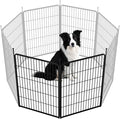 SunsGrove Dog Playpen Outdoor, Heavy Duty 40 Inch 2 Panels Play Pen for Medium and Large Dogs, Free and Safe Play Dog Fence, Black
