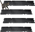 Nuanchu 12 Pieces Cat Deterrent Mat Stool Dog Cat Repellent Mat Cat Repellent Mat with Spikes Keep Dogs Off Counter Anti Pet for Outdoor Indoor Plants Garden Sofa Window(16.5 x 3.3 Inch,Black)