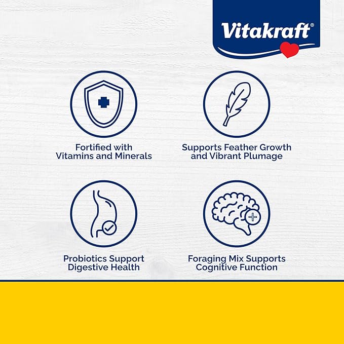 Vitakraft Vita Smart Parrot Food, 7 lb