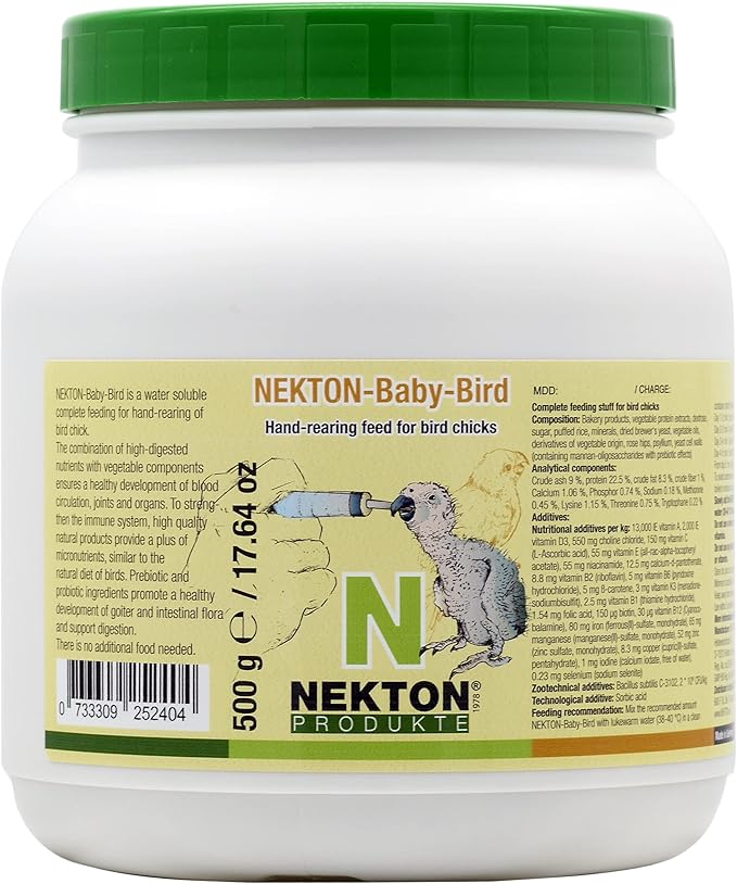 Nekton-Baby-Bird Handfeeding Formula For Birds 500g (17.6oz)
