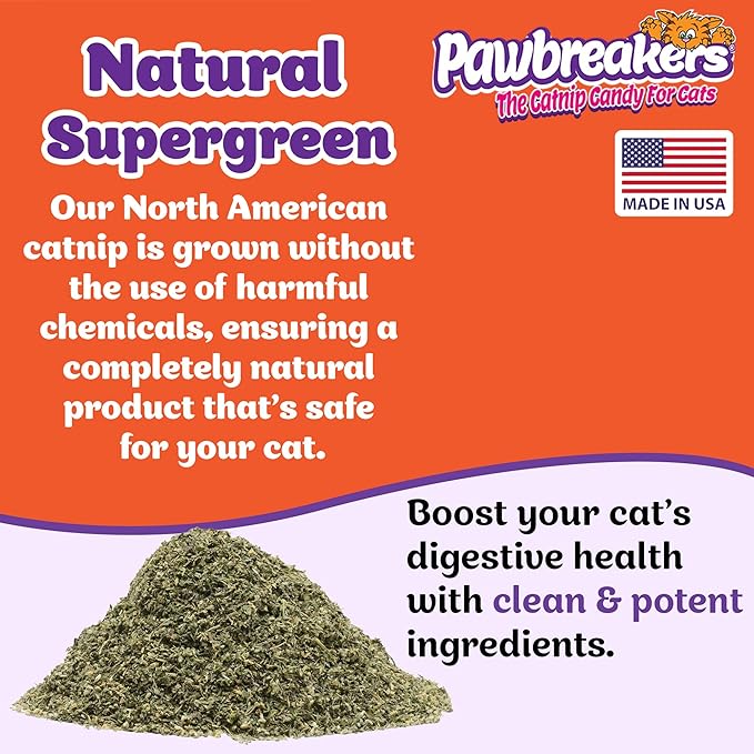 Pawbreakers® Funnip™ – Premium Catnip Treats for Cats & Kittens | Catnip Cat Treats, Fill These Catnips in Toys for Cat, Cats Snacks| No-Stick Fine Grind Catnips - Made in USA