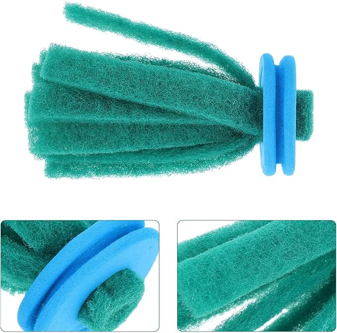 Homoyoyo10Pcs Fish Egg Collector Spawning Mop, Replacement Breeder Mop Floating Aquarium Breeding Tool for Betta Guppy Killifish Egg Laying Species Fish Tank Aquarium Fry Hiding Decorations Green
