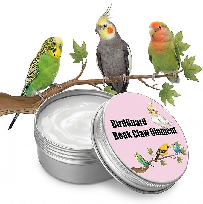 XANADU Bird Ointment - Beak Balm & Claw Moisturizer for Dry, Peeling, Cracked Beaks and Rough Claws | Natural Beak Conditioner for Budgies, Parakeets, Cockatiels, Finches & Lovebirds (Mini Size)