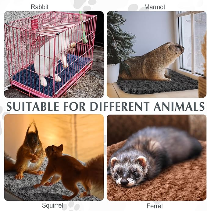 4 Pack Self Warming Cat Pads Self Heating Cat Mat Washable Homeless Dogs Thermal Pads Kennel Pad Reflects Body Heat Warm Crate Bed Mat for Indoor Outdoor Pet (Mixed Colors,16 x 20 Inch)