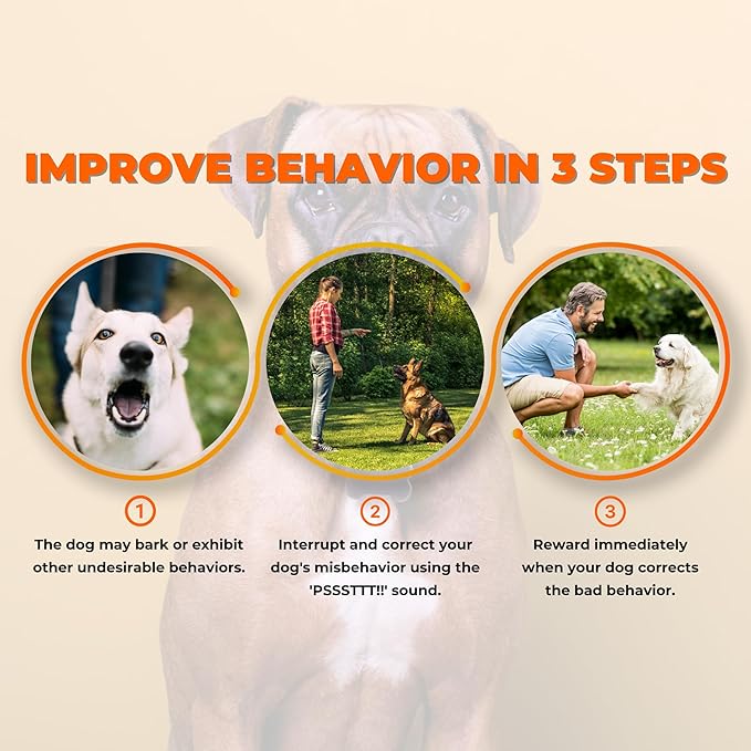 PSSSTTT Spray for Dogs 3.5 FL OZ (99g) - Effective Behavior Training for Dogs, Dog Corrector Fight Deterrent - Safe & Humane, Air Spray for Dogs, Air Horn for Dogs Training
