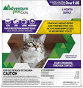 Adventure Plus Triple Flea Protection for Cats – Spot on Flea & Tick Prevention for Cats 9lbs & over – 4 Doses