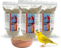 Morning Bird Canary Seed 4.5 lbs (3-Pack, 1.5 lbs Each), Nutrient-Rich Bird Seed, Creamy Golden Grain Powerhouse - Supports Healthy Feathers & Strong Bones – Natural Daily Nutrition for All Bird Types