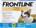 FRONTLINE Gold Flea & Tick Treatment for Medium Dogs Up to 23 to 44 lbs., Pack of 3