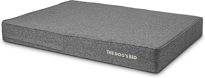 The Dog’s Bed Orthopedic Memory Foam Dog Bed Mattress, Linen Fabric, Grey Linen, XXL, 6-Inch