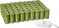Amazon Basics Premium Leak Proof Dog Poop Bags with Dispenser and Leash Clip, Brazilian Mango Scented, 13" x 9", 810 Count (54 Rolls of 15)