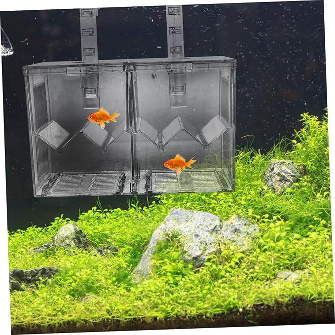 UPKOCH Aquarium Isolation Box for Fish Breeding Tank Hatchery Incubator Safe Separation Container for Juvenile Fish Easy to Clean Smooth Material Protects Fry