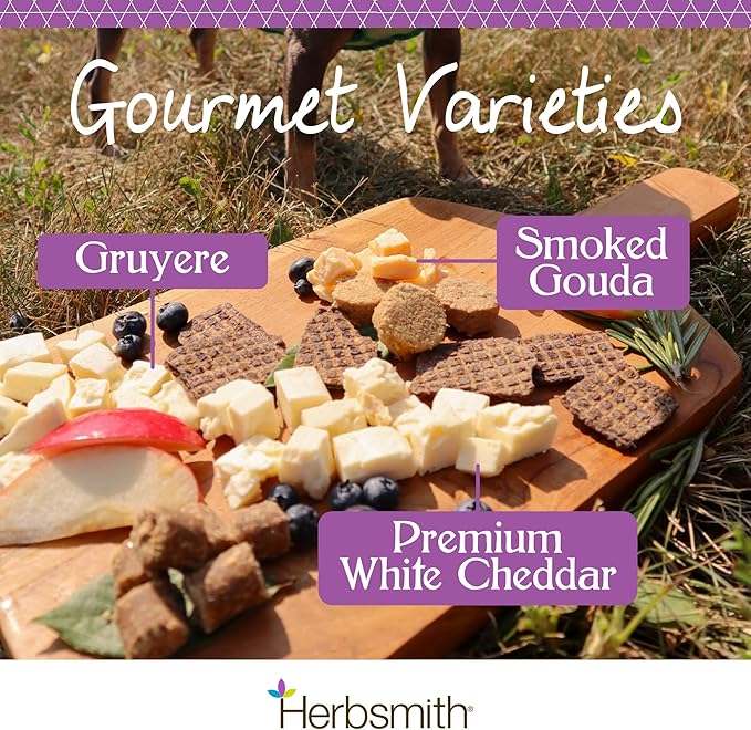 Herbsmith Sassy Cat Treats – Freeze Dried Smoked Gouda – Human-Grade Wisconsin Cheese – Natural Snack for Picky Eaters – 1 Ingredient – USA Made – 4.3 oz