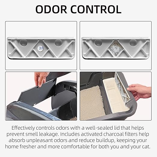 20-Pack Disposable Litter Box Waste Receptacles Compatible with Littermaid Waste Receptacles, and 7.87" x 9.84" Pet Screen Door Flap Compatible with Doggy Fits Dogs & Cats Under 30 Lbs