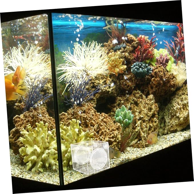 ibasenice Fish Isolation Box for Aquarium Practical Fish Tank Incubator Box for Guppy and Shrimp Breeding Lightweight Easy to Install Cups for Protecting Newborns and Eggs
