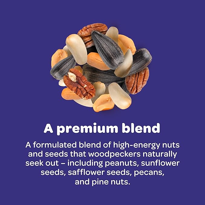 Kaytee Woodpecker Seed Cake, Wild Bird Food, 1.85 Pounds, 4 Count