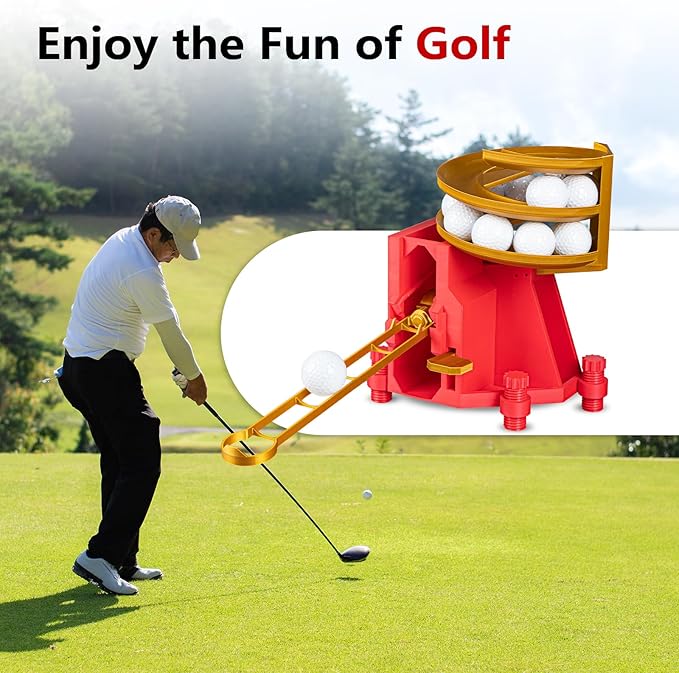 Golf Ball Dispenser, Golf Ball Launcher Pro, Automatic Golf Ball Dispenser & Launcher Pro, High-Capacity Hands-Free Practice Machine