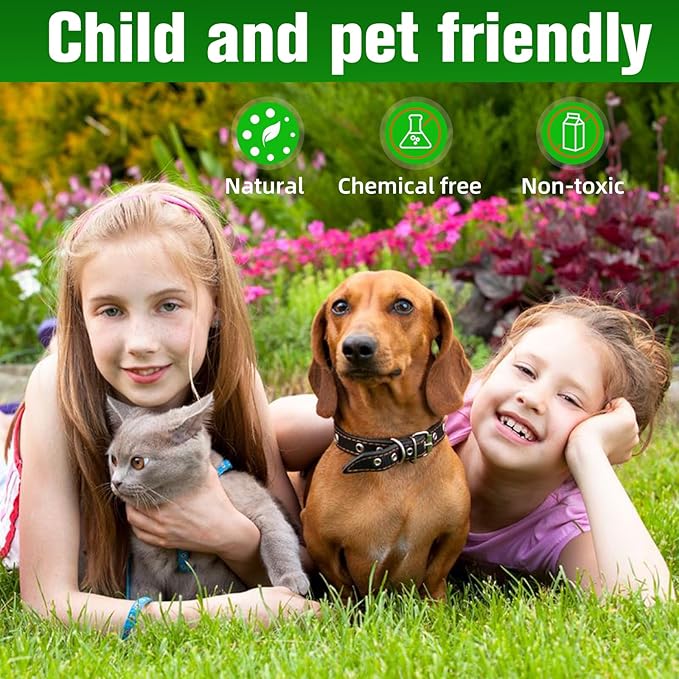 Natural Peppermint Cat & Dog Repellent, 9 Pack – Plant-Based Formula, Safe for Pets & Kids, 6-Month Protection, Indoor & Outdoor Use for Yard, Garden, Furniture