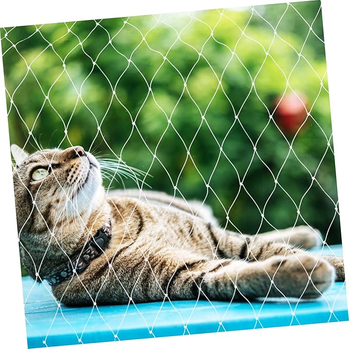 MERRYHAPY 1 Set Cat Safety Net for Balcony Windows Durable Pet Netting for Fall Protection Scratch Resistant for Cats and Pets