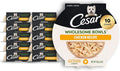 Cesar Wholesome Bowls Adult Wet Dog Food, Chicken, Recipe, Wet Food for Dogs, 3 Oz. Bowls, 10 Count